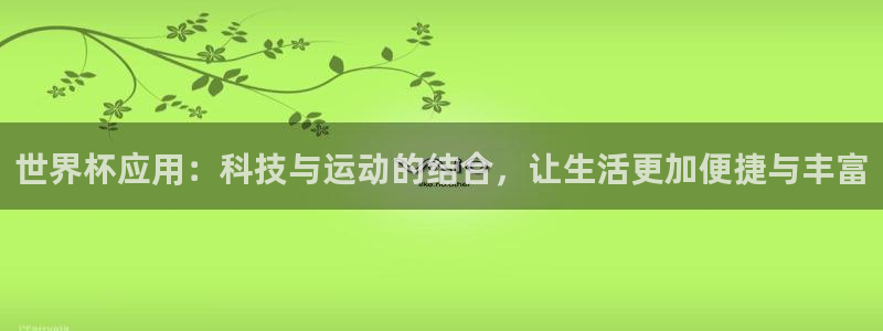 2026世界杯欧洲预选赛赛程表：世界杯应用：科技与运动的结合，让生活更加便捷与丰富